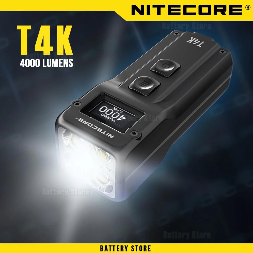NITECORE T4K ޴ Ű ü , USB-C  ,  ͸, ſ  , LED 4 , 4000 